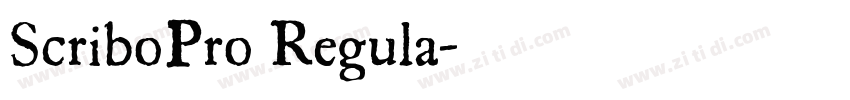 ScriboPro Regula字体转换 ScriboPro Regula字体转换